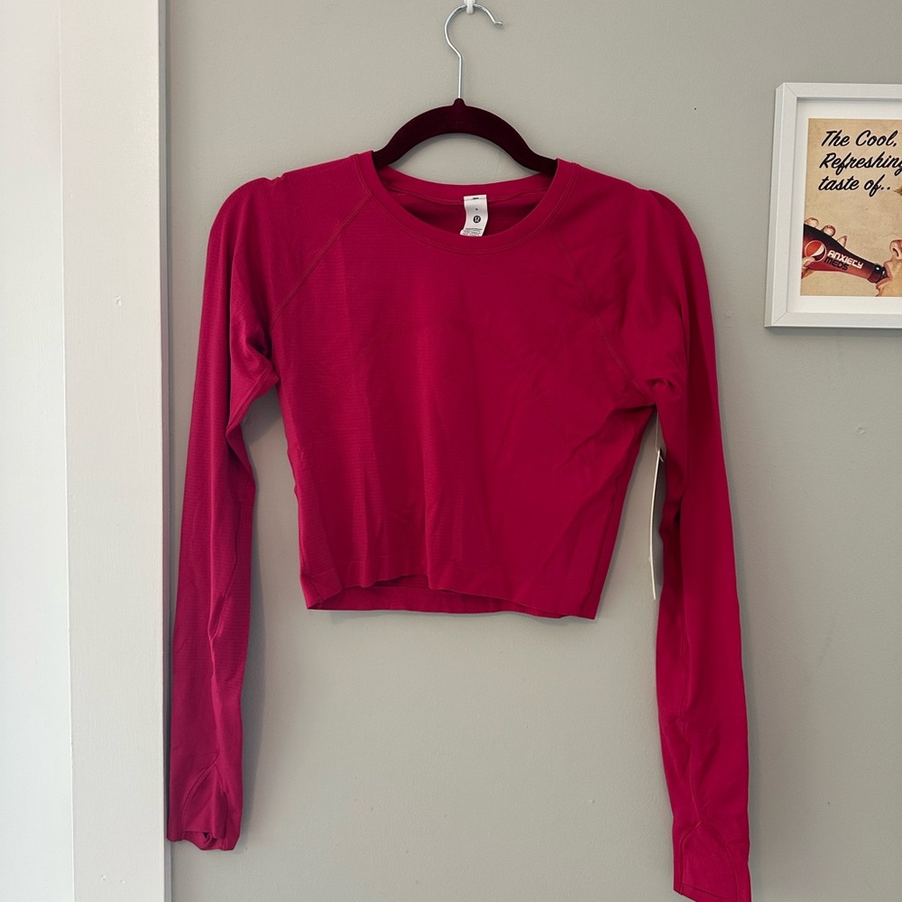 NWT Lululemon Swiftly Tech Cropped Long Sleeve 2.0